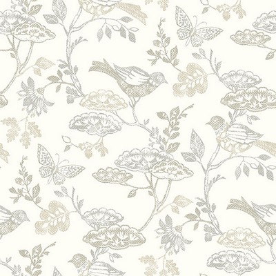 Brewster Wallcovering Malmo Grey Trail Wallpaper Grey