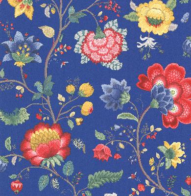 Brewster Wallcovering Epona Dark Blue Floral Fantasy Dark Blue