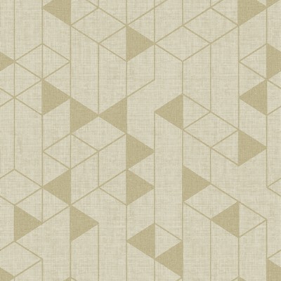 Brewster Wallcovering Fairbank Gold Linen Geometric  Gold