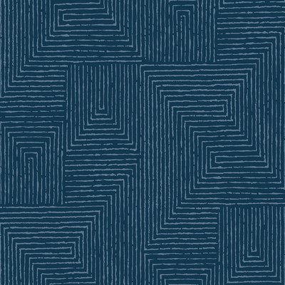 Brewster Wallcovering Mortenson Navy Geometric  Navy