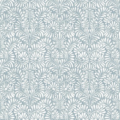 Brewster Wallcovering Elma Sky Blue Fiddlehead Wallpaper Sky Blue