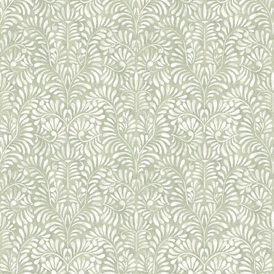 Brewster Wallcovering Elma Sage Fiddlehead Wallpaper Sage