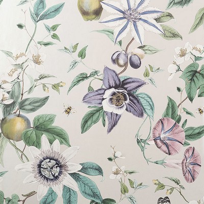 Brewster Wallcovering Sierra Silver Floral Wallpaper Silver