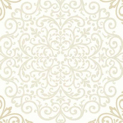 Warner Cassidy Cream Medallion Damask Cream