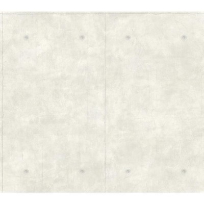 York Wallcovering Magnolia Home Concrete Removable Wallpaper white/gray