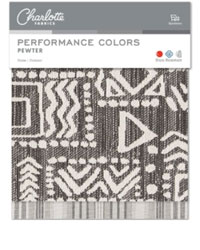 Performance Colors Pewter Fabric