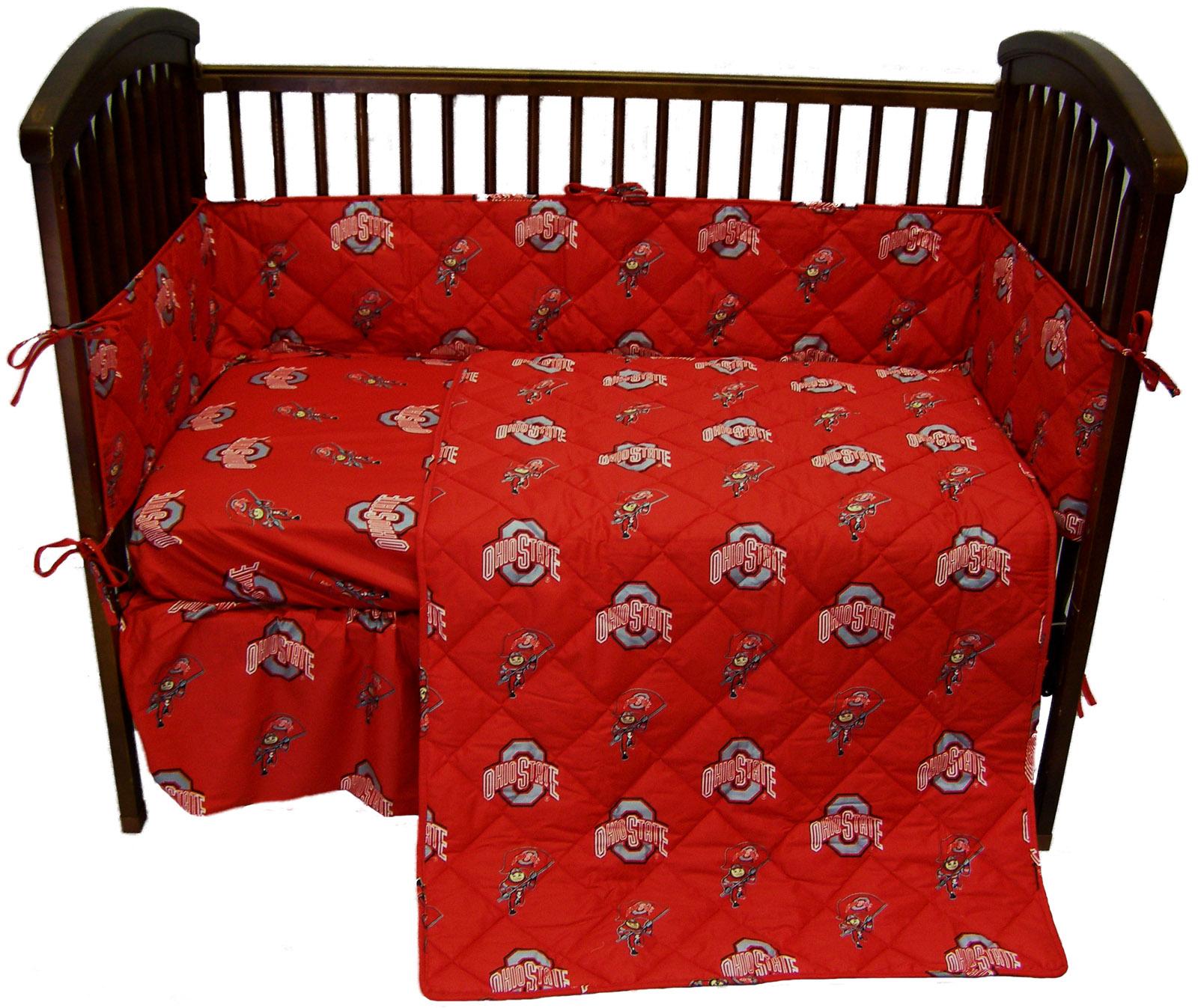red crib bedding