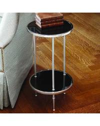 Petite 2 Tiered Table Nickel by  Kasmir 