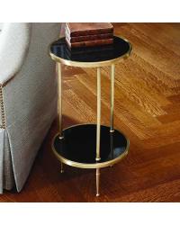 Petite 2 Tiered Table Antique Brass by  Kasmir 