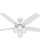 Hunter Fan Co Builder Plus 52inch Snow White