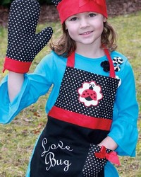 Love Bug Apron 3 Pc Set by   