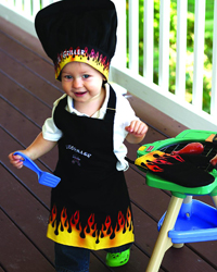 Lil Griller Apron 3pc Set by   