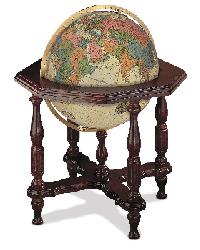 Statesman Antique Illuminated Floor Globe by   