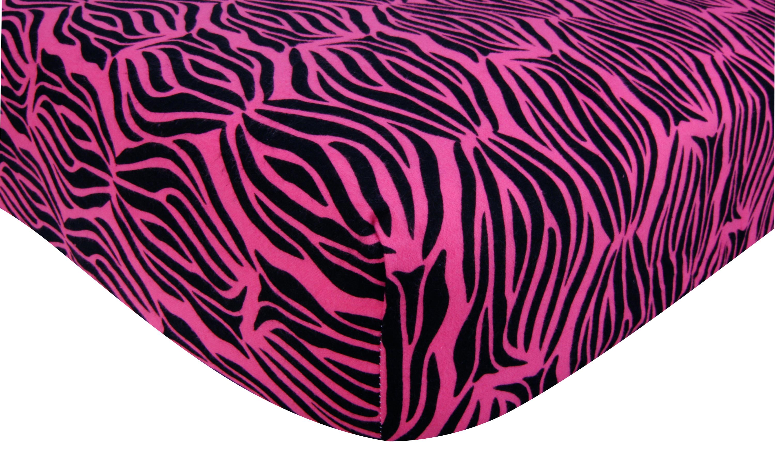 Crib Sheet Zebra Print Pink Flannel Bedding