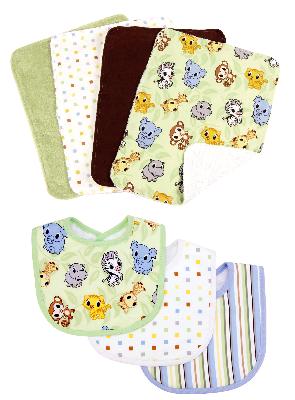 Set Chibi Zooriley Tiger Bib Burp Cloth Bedding