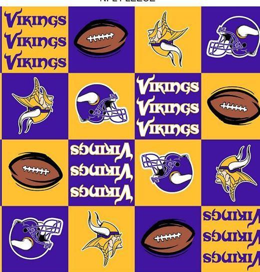 Minnesota Vikings NFL Fleece Fabric