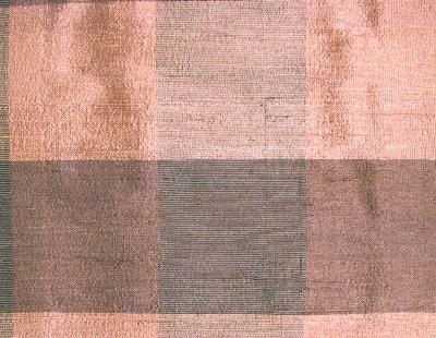Nikko Terracotta in Mohini - Nikko Brown Silk Plaid and Tartan Plaid and Check Silk   Fabric