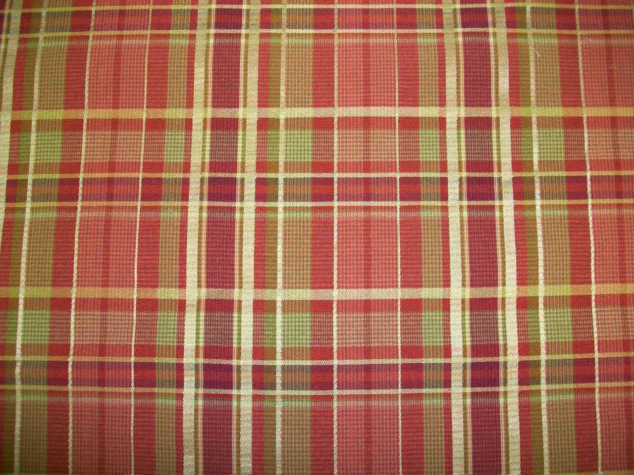 Dressmaking Fabric, Bryce Tartan Cotton - Red