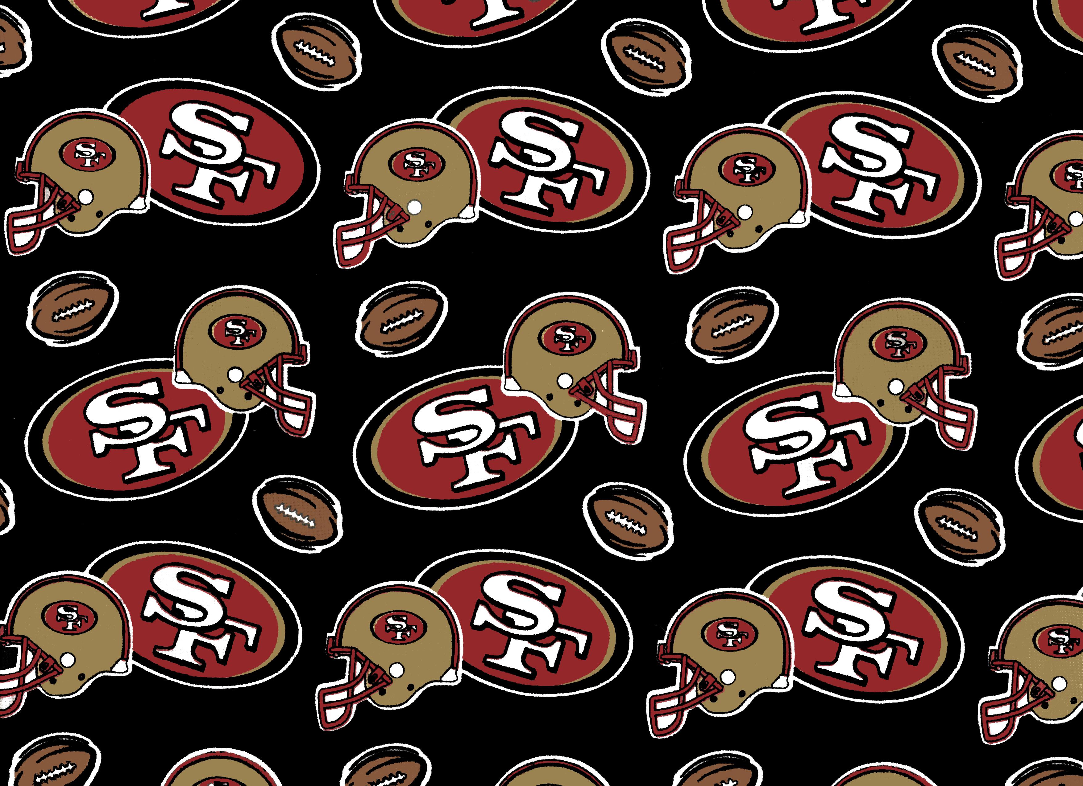 Foust Textiles Inc San Francisco 49ers Cotton Print Fabric