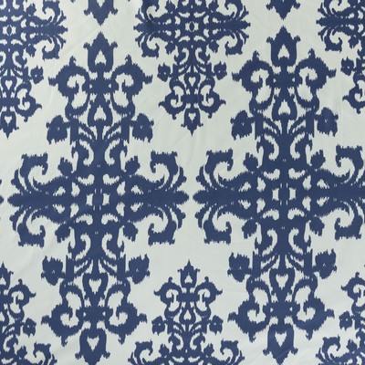 Mitchell Fabrics Corsicana Blue in Book 2106 Multipurpose Blue Multipurpose Cotton Damask Medallion  Modern Contemporary Damask   Fabric