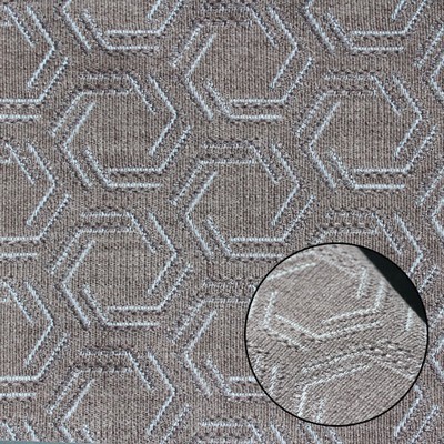Novel Perry Stone 39116 in Escape Upholstery Wovens Grey Upholstery VISCOSE  Blend Fire Rated Fabric Patterned Chenille  Geometric  Escape Upholstery Wovens  Fabric
