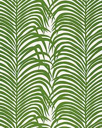 Zebra Palm Linen Print 174871 Jungle by  Schumacher Fabric 