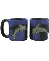 Dolphin Round Stoneware Mug  by   