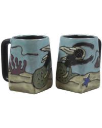 Mermaid Square Stoneware Mug  by   