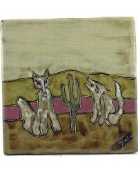 Coyote 8 x 8 Tile Trivet by   