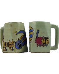 Cats Square Stoneware Mug by   