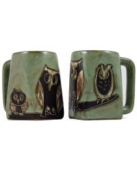 Owls Square Stoneware Mug by   