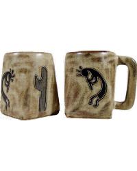 Kokopelli Traditional Square Stoneware Mug by   