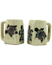 Desert Turtle Square Stoneware Mug by   