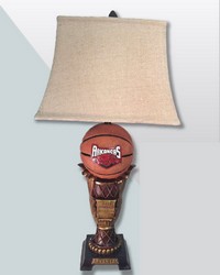 Arkansas Razorbacks Basketball Lamp by   
