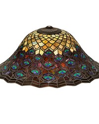 20in W Tiffany Peacock Feather Shade 10676 by   