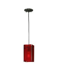 Quadrato Red Mini Pendant 111274 by   