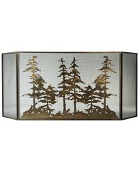 Tall Pines Folding Fireplace Screen 113067 by   