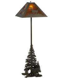 Lone Deer 2 Lt Floor Lamp 137587 by   