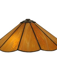 16in W X 5.5in H Panel Honey Amber Shade 138050 by   