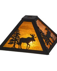 11.5in Sq Lone Moose Shade 151427 by   