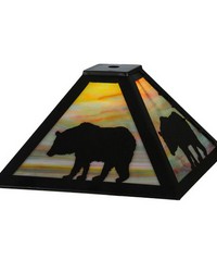 12in Sq Lone Bear Shade 21572 by   