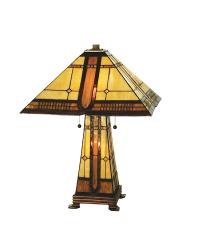 Sierra Prairie Mission Lit Base Table Lamp 50805 by   