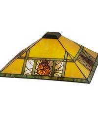 17in Sq Pinecone Ridge Shade 50901 by   