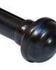Brimar Smooth Metal Pole 8 feet 1.25 Diameter  Black Walnut