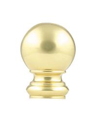 Ball Finial Polished Brass by   