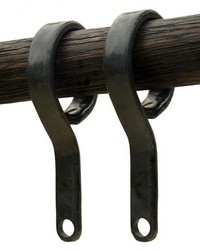 Forged Iron Hook Curtain Rings by   