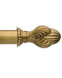Sceptre Water Gilded Curtain Rod Finial by   