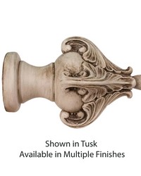 Isabella Curtain Rod Finial for 3in Diameter Rod by   