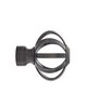 Aria Metal Adjustable Telescoping Curtain Rod 28-48 in Brushed Black Nickel