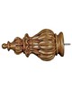 Menagerie Fluted Rod End Elbow  Faux Wood